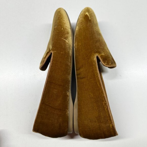 Birdies Starling Slipper Flat in Amber Velvet Faux Fur Lined Womens Size 9 - Picture 3 of 11